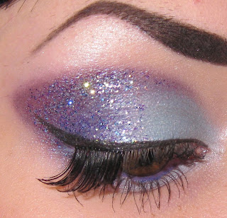 Glitter is my Crack: Light Blue & Purple + Glitter look with Aromaleigh ...