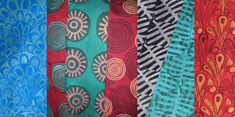 selection of blockprinted textiles