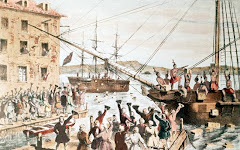 Boston Tea Party in 1773