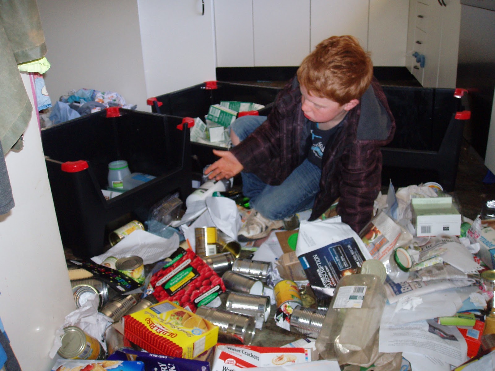 toward sustainability with three kids...... What's in your recycle bin?