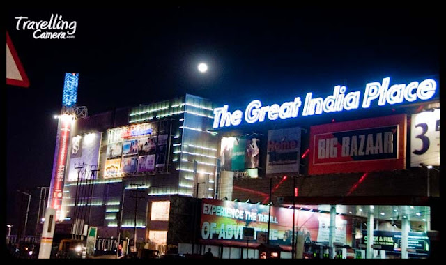 The Great India Place is a shopping mall in Noida, India. The Great INDIA Place is located in Sector 38-A, Noida... Here are few clicks on the mall which are clicked from moving car...The mall is itself part of the larger Entertainment City amusement park (Worlds of Wonder)...The mall houses a variety of retail outlets, including Shopper's Stop, Globus, Pantaloons, Big Bazaar, Home Town, Lifestyle and Lifestyle Home, along with international brands like Adidas, Nike, Guess, Marks & Spencer...Food and Entertainment zone on the top floor with a 6-screen BIG Cinemas multiplex having a total seating capacity of 1220 seats...A large chunk of the mall's total area is covered by Future Group ventures, including Home Town, Big Bazaar and Pantaloon....Great Inida Mall was developed by International Recreation Parks with a joint venture organization by Unitech Limted and International Amusement Limted... Unitech is engaged in the construction of residential and commercial complexes, running of luxury hotels, infrastructure project and education. Unitech is recognized as a leading player in property development and real estate in India... On the other hand, International Amusement became the pioneer in Amusement Park Industry in India by setting up India's first Amusement Park 