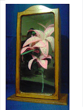 CUADRO CON FLORES DE GOMA EVA