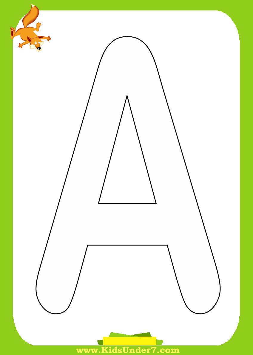 abc letters coloring pages - photo #17