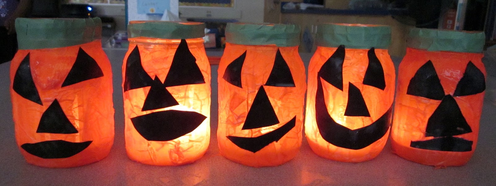 Sense and Simplicity Pumpkin Jar Lanterns
