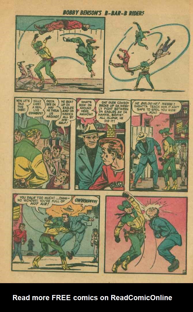 Read online Bobby Benson's B-Bar-B Riders comic -  Issue #9 - 28