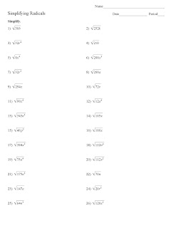 archived blogs: Square Root Worksheets finally available!!