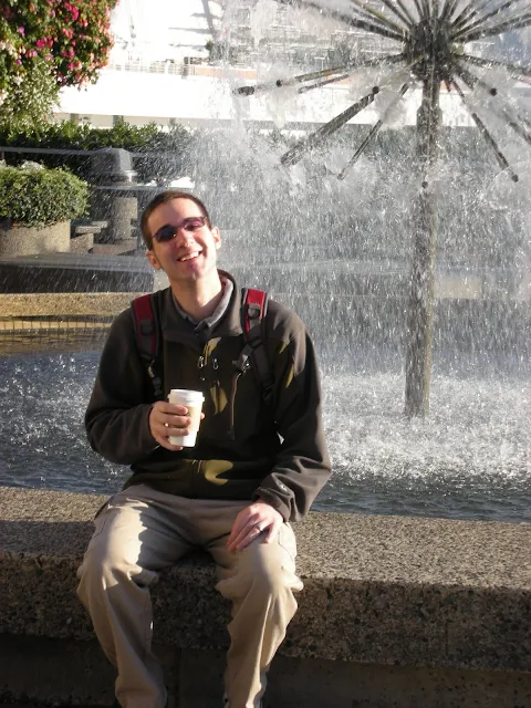 Vancouver fountain near Holland America cruise terminal