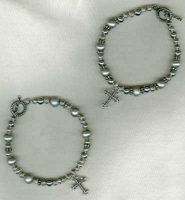 Silver Cross Bracelets