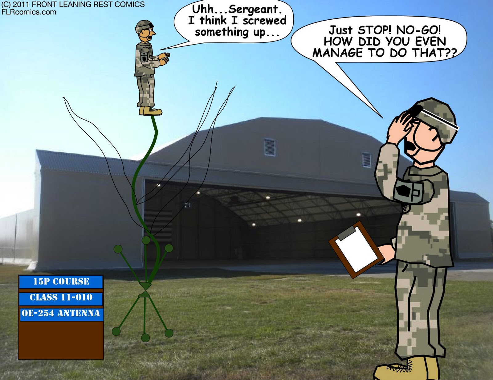 Front Leaning Rest Comics: The OE-254 Antenna