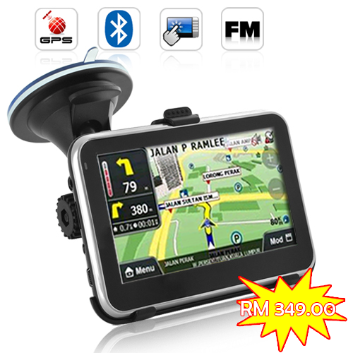 Cheapest GPS in Town 4.5" GPS Navigator + PERCUMA 4GB SD Card
