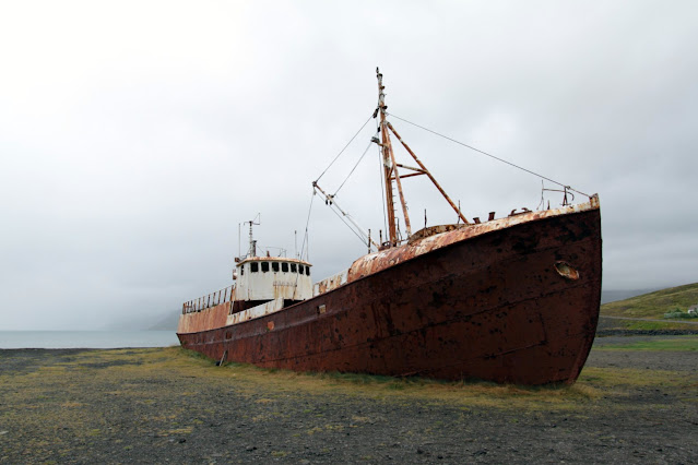 Relitto di una nave a Saudlauksdalur