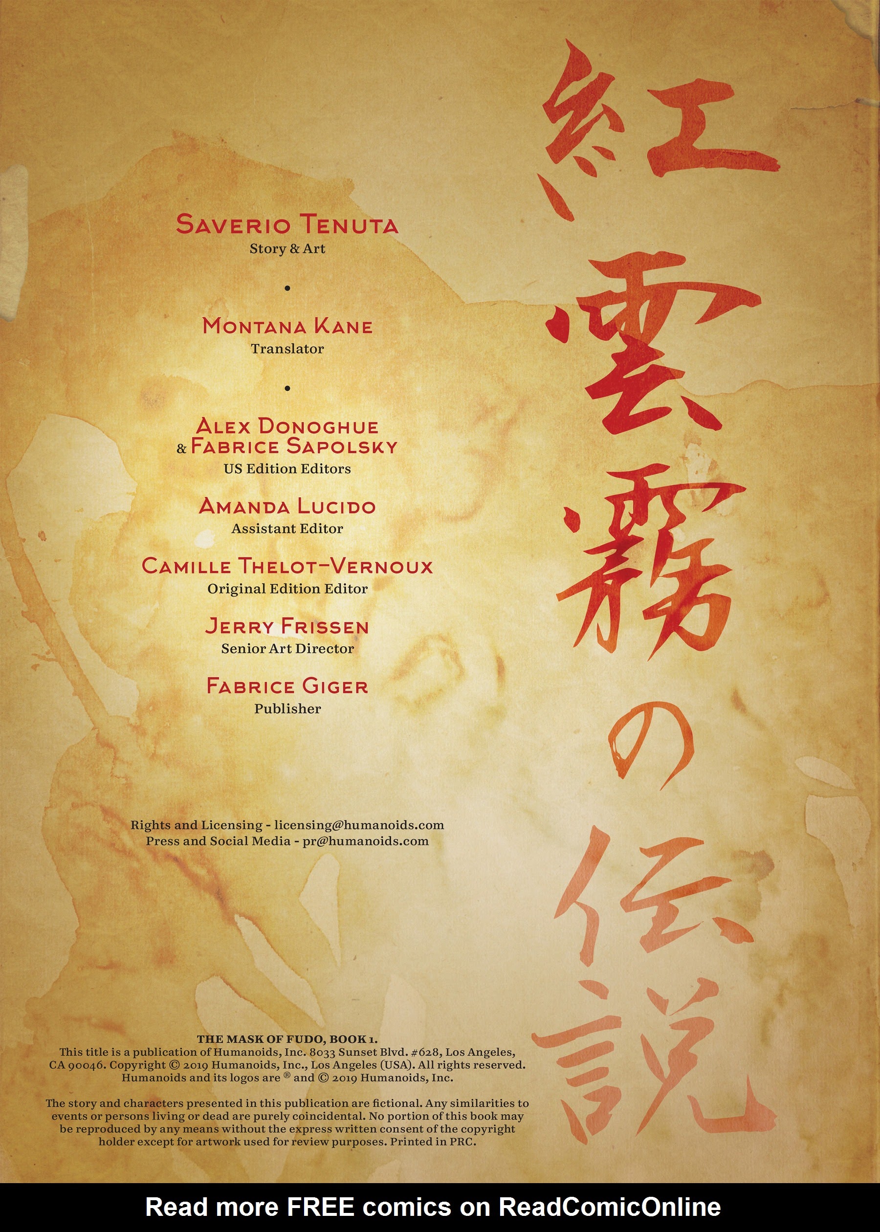 Read online The Mask of Fudo comic -  Issue #1 - 3