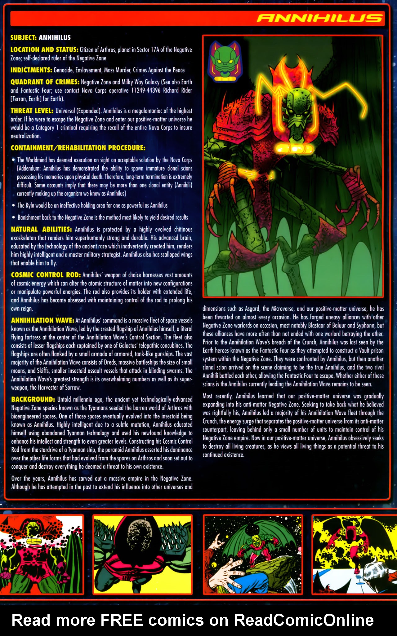 Read online Annihilation:  The  Nova Corps Files comic -  Issue #Annihilation:  The  Nova Corps Files Full - 5