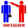Los buenos socialistas le quitan la ganancia a los capitalistas  malos y se la dan  a los pobres