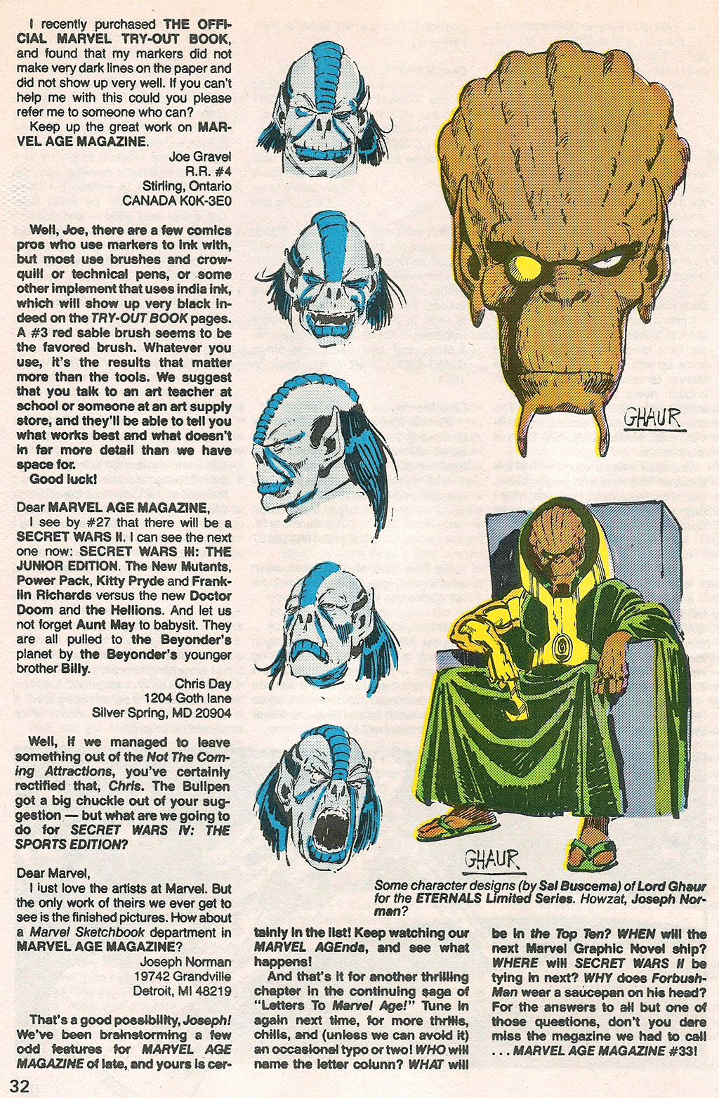 Read online Marvel Age comic -  Issue #32 - 33