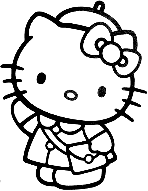 Hello Kitty Pictures: Hello Kitty Coloring Pages