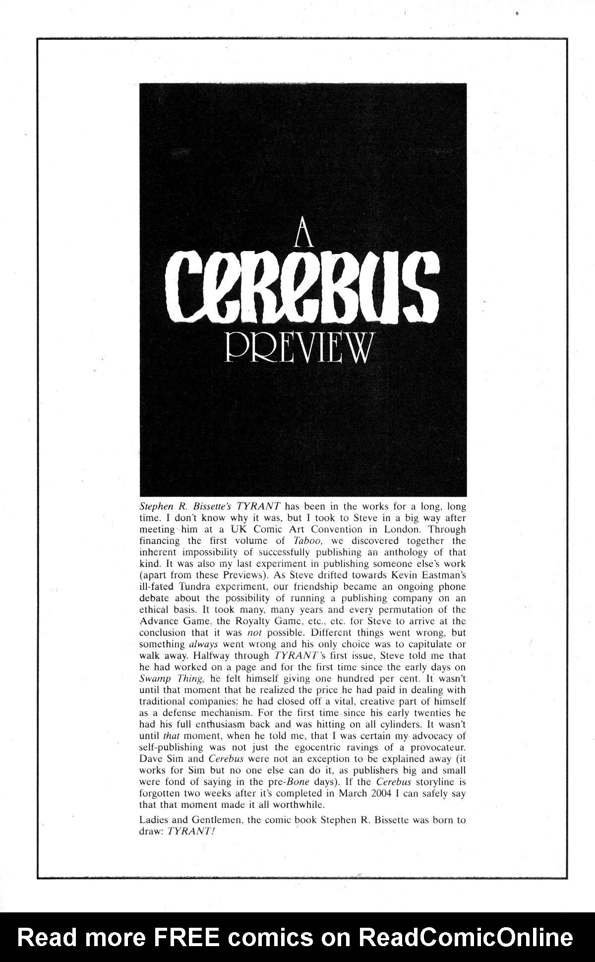Cerebus Issue #184 #183 - English 31