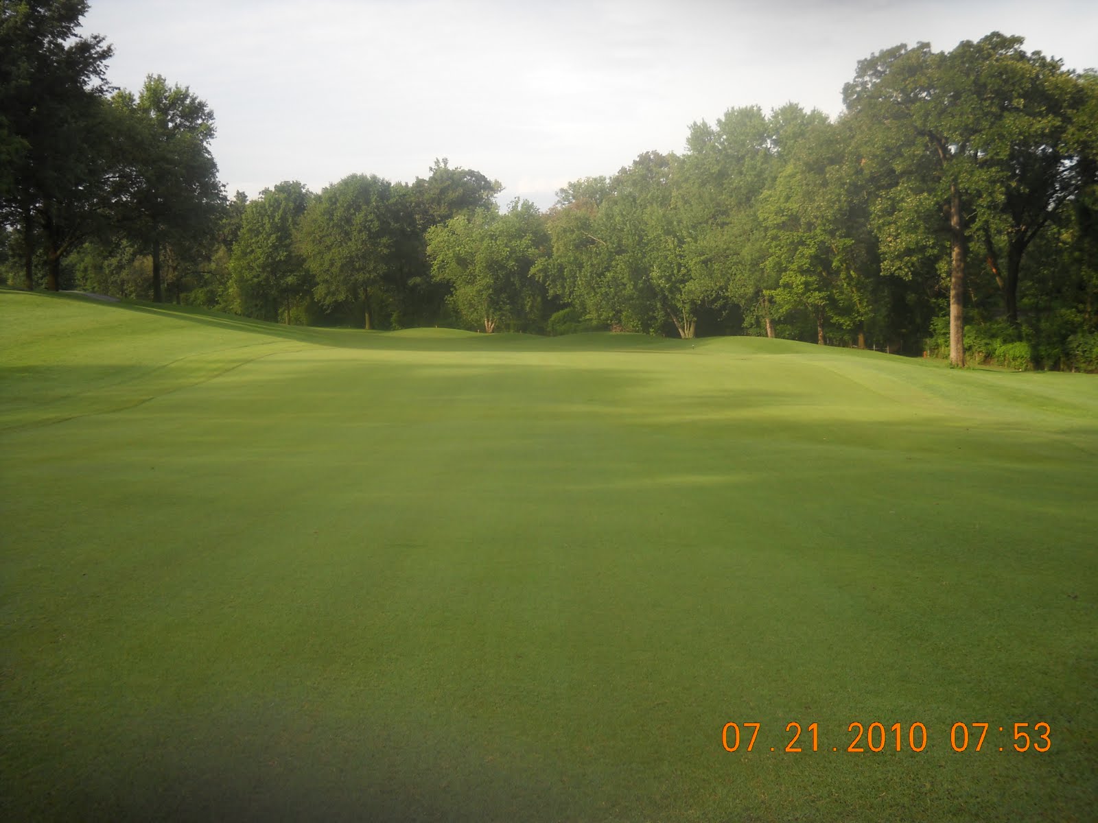 Glen Echo Country Club Golf Course Management Fairway aerating, 2010