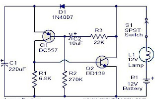 Circuit diagram in making incandescent lamps - Schematic Power