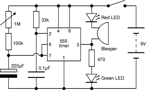 Electronic Circuits Diagram: Timer circuit 555