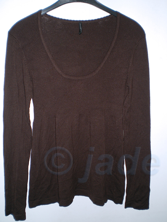 Veste Vintage En Cuir NAF NAF Couleur Chocolat - Taille 38 M - État Comme Neuf