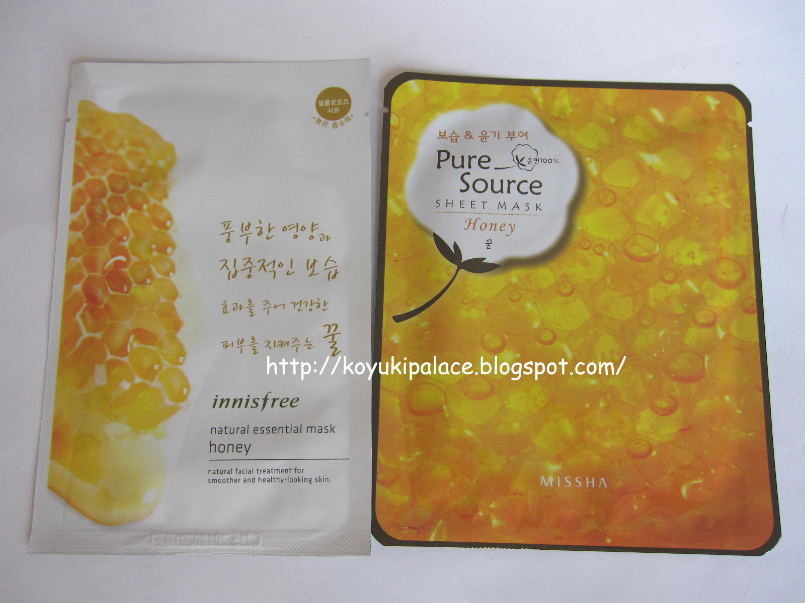 Koyuki Palace 小雪の城堡 Innisfree Natural Essential Honey Sheet Mask