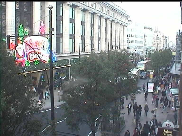 All About London Oxford Street London cam 4/11/10 Christmas Lights