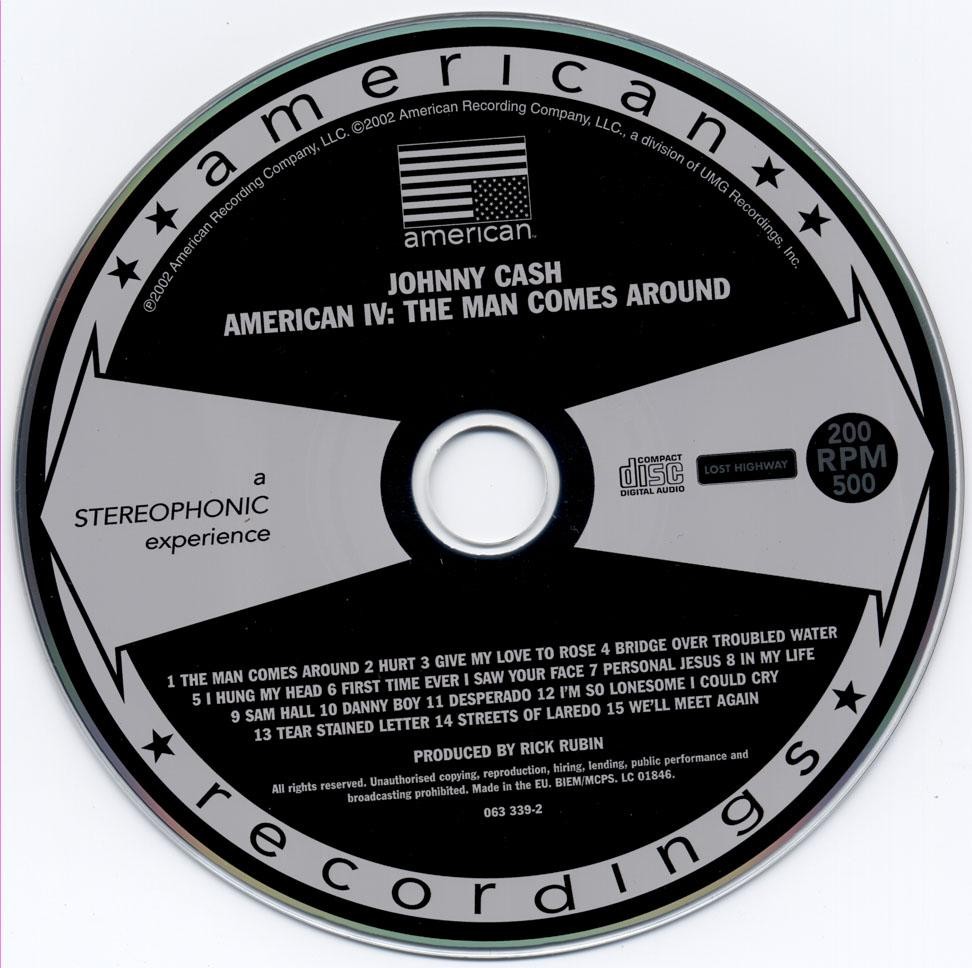 Encarte Johnny Cash American IV The Man Comes Around Encartes Pop Encarte Johnny Cash American IV The Man Comes Around Encartes Pop