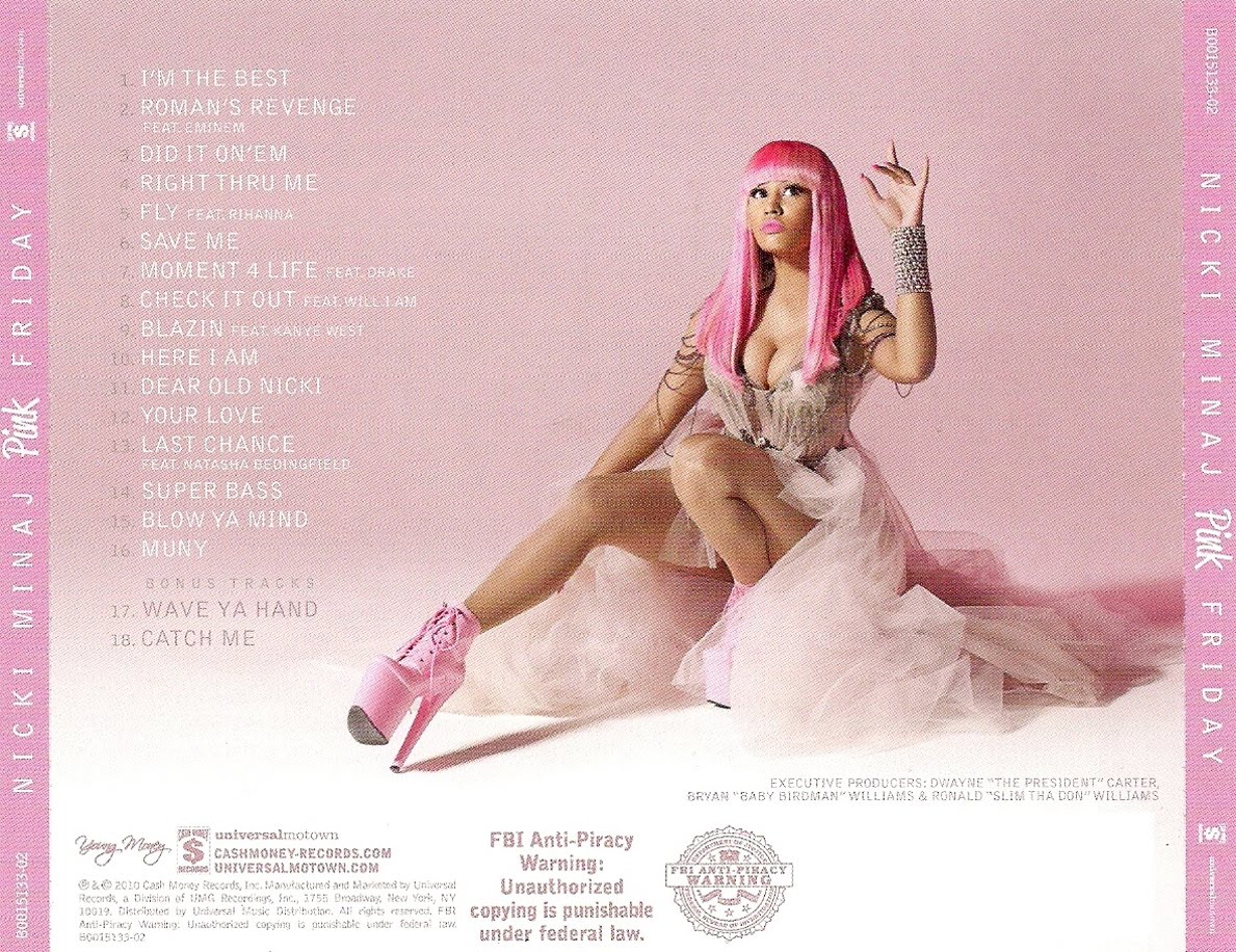 Encarte Nicki Minaj Pink Friday (Deluxe Edition) Encartes Pop