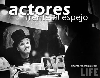  Charles Chaplin en la galería 'Actores frente al espejo' de elhombreperplejo.com 