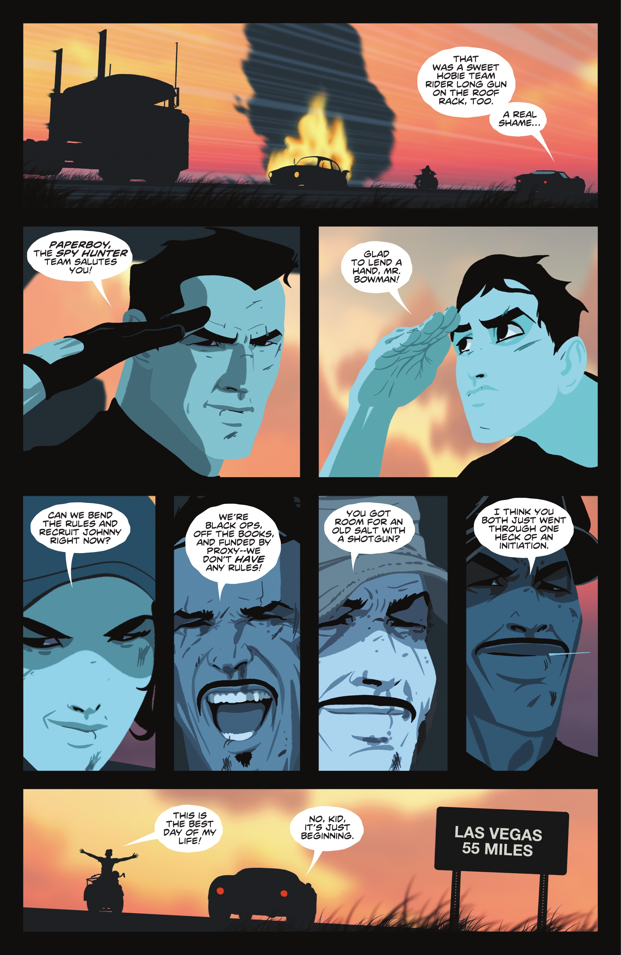 Read online Spy Hunter & Paper Boy comic -  Issue #6 - 22
