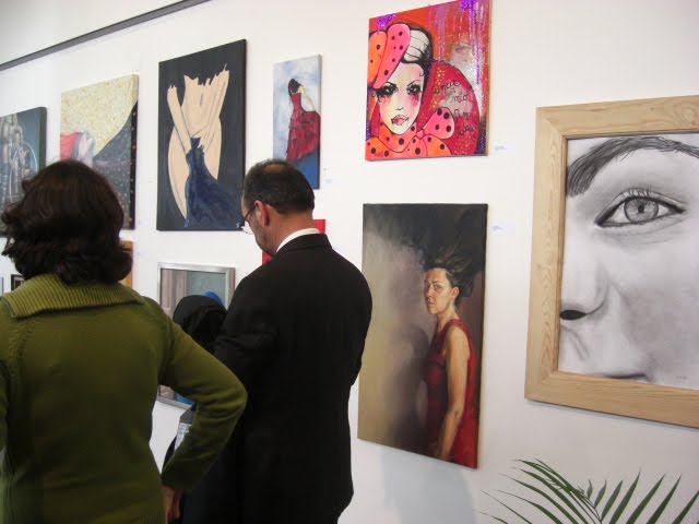 The Mayor of Vendas Novas visiting the exhibition