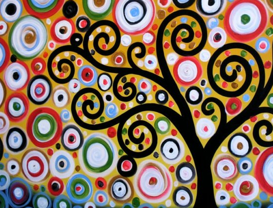 Art Instructor Danica Papali: Collaborative Tree Circles