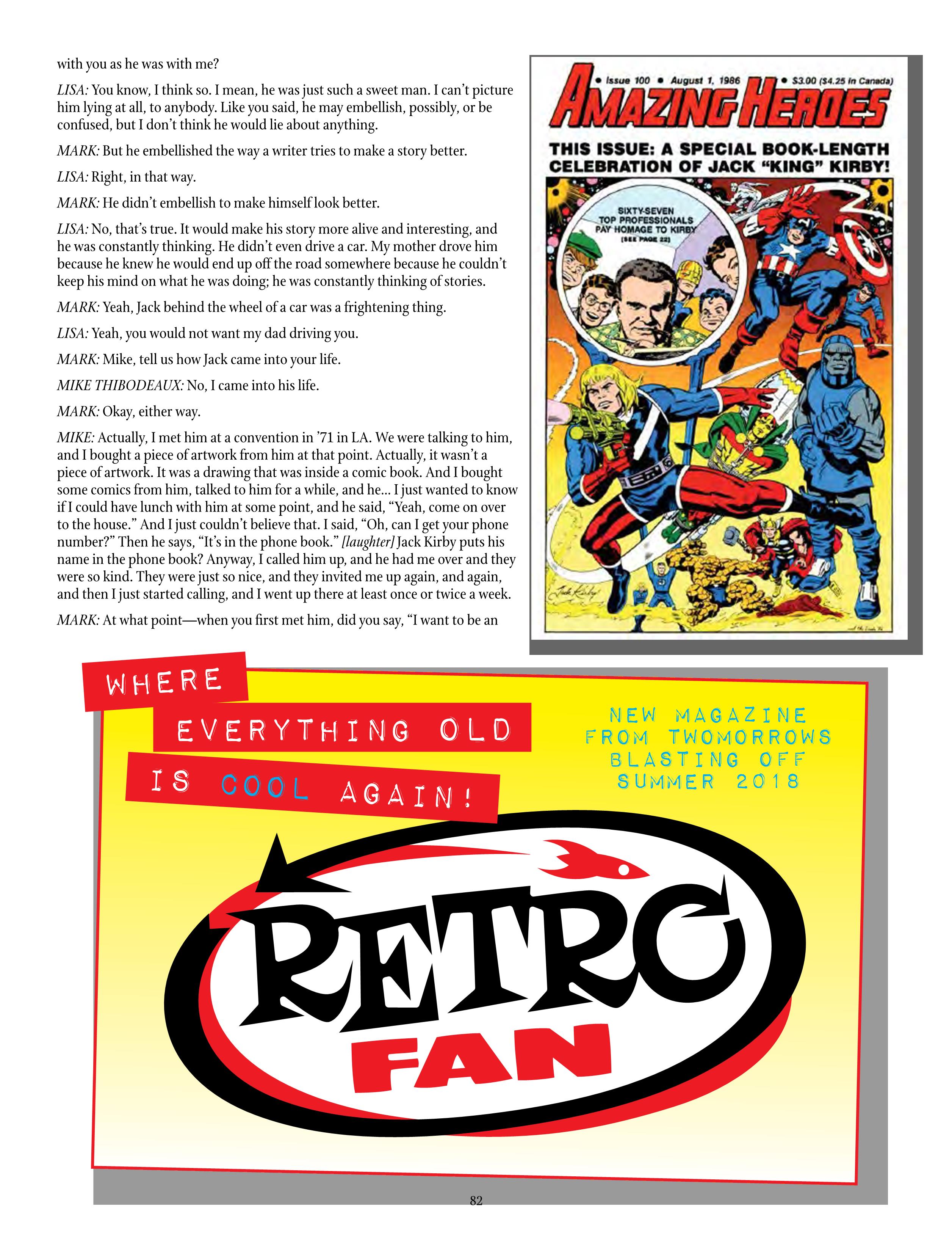 Read online The Jack Kirby Collector comic -  Issue #73 - 84