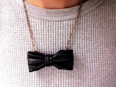 design nurd bow-tie necklace