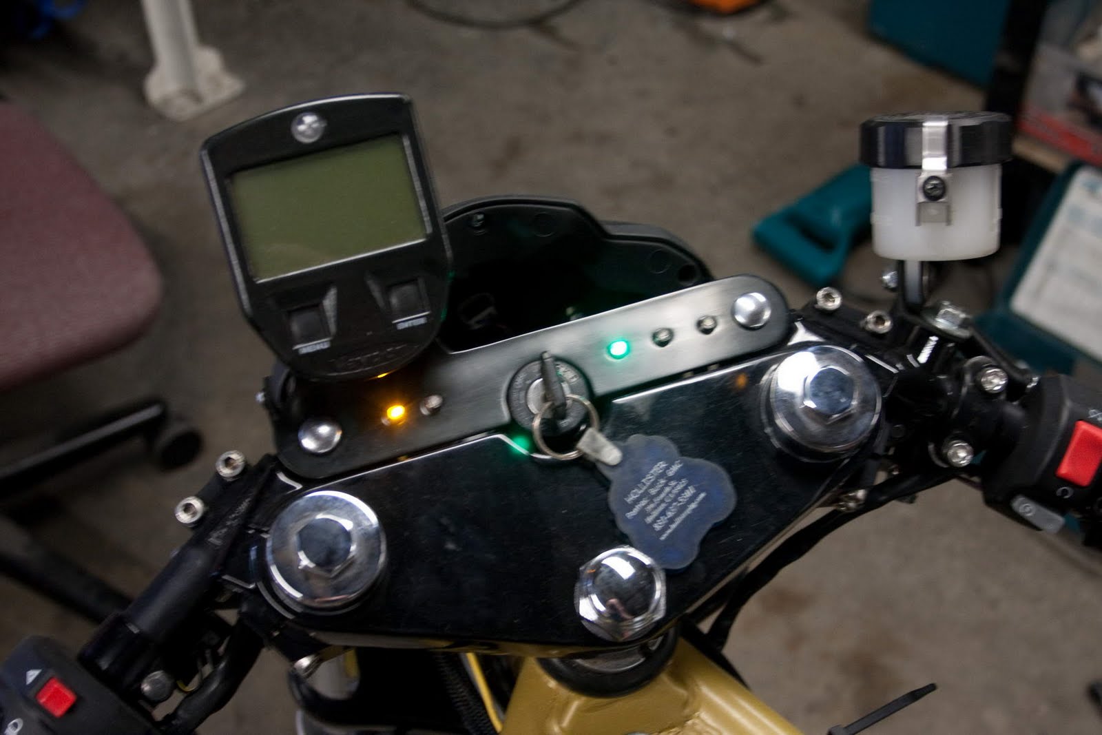 Digital Tachometer Für Suzuki VX 800 - Schwarz Wasserdicht Mit LCD Display