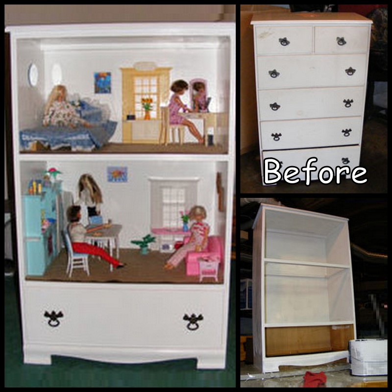 Dollar Store Crafter Turn A Thrift Store Dresser Into A Cute Barbie