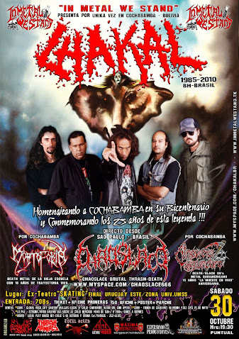 CHAKAL 30 OCTUBRE EN COCHABAMBA - BOLIVIA