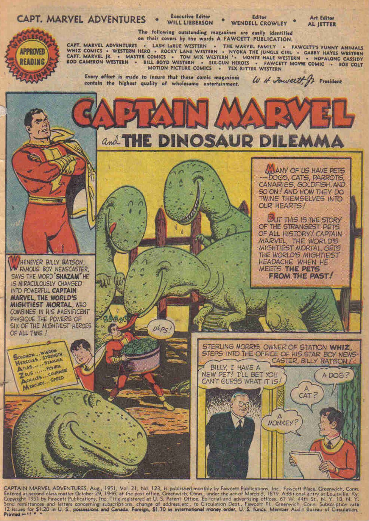 Read online Captain Marvel Adventures comic -  Issue #123 - 4