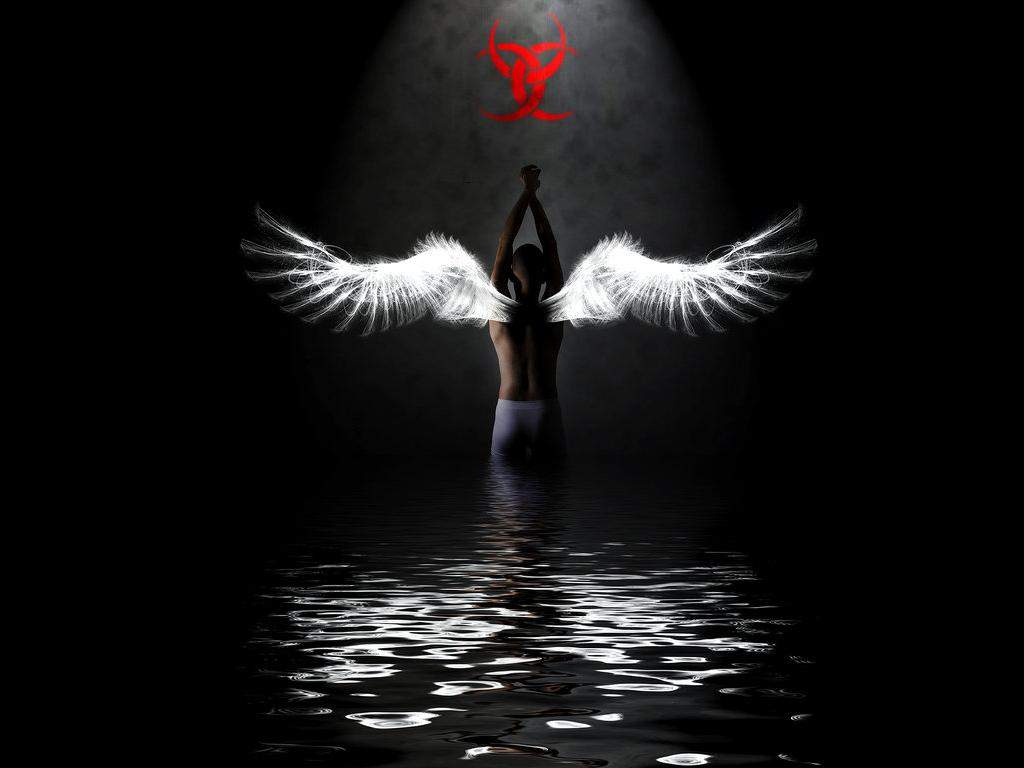 Ангел на черном фоне картинки