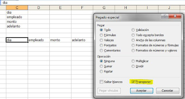 Excel y Yo: varios: copiar y pegar en excel