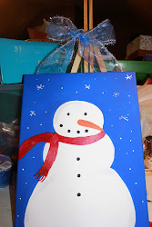 snowman canvas painting kinda think he