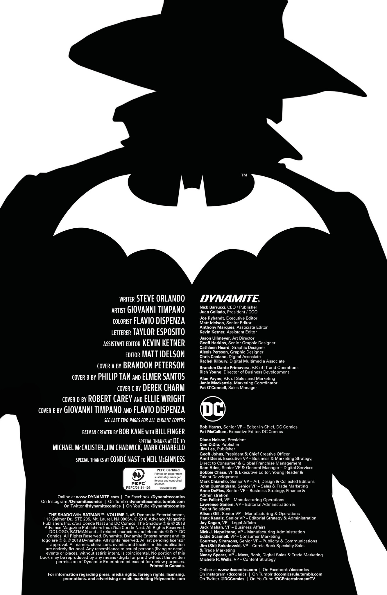 Read online The Shadow/Batman comic -  Issue #5 - 6