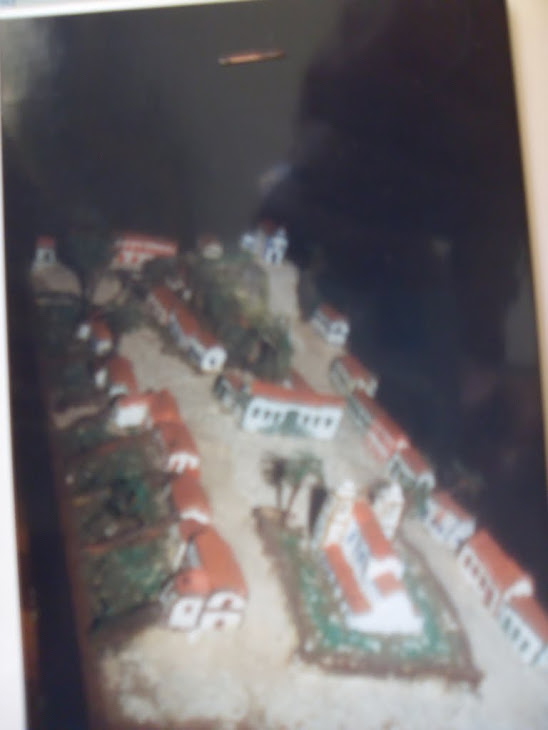 maquete que eu fiz, em 1990, sobre "VILA QUELUZ de 1790"