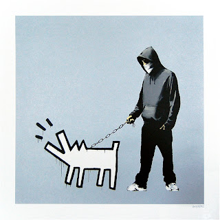 Banksy Choose Your Weapon Print Silver