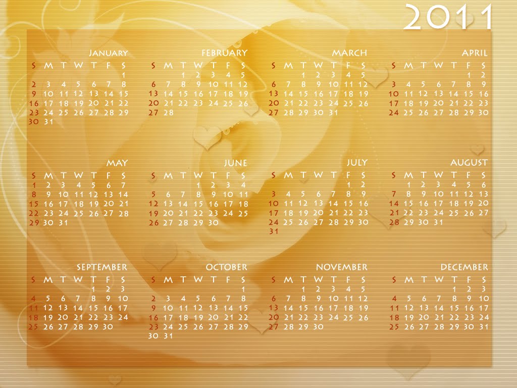 WongSeng HD Wallpapers: Calender 2011