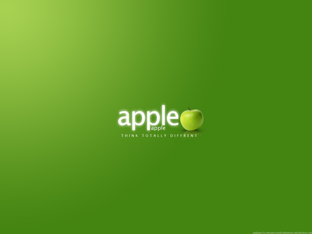 Wallpaper Dekstop Apple Green wallpaper
