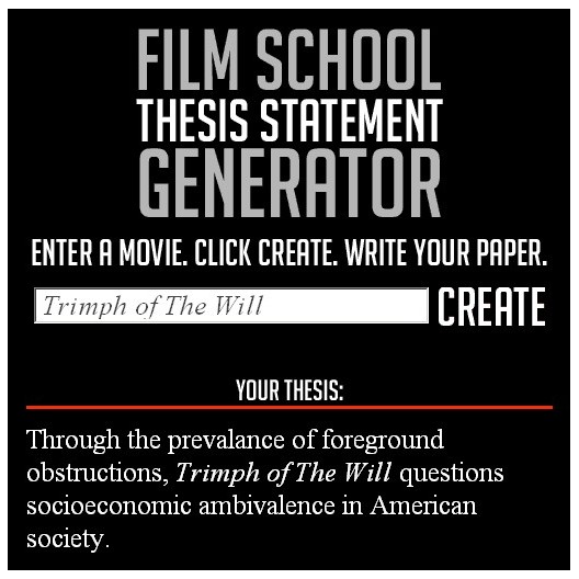Film review thesis statement examples image