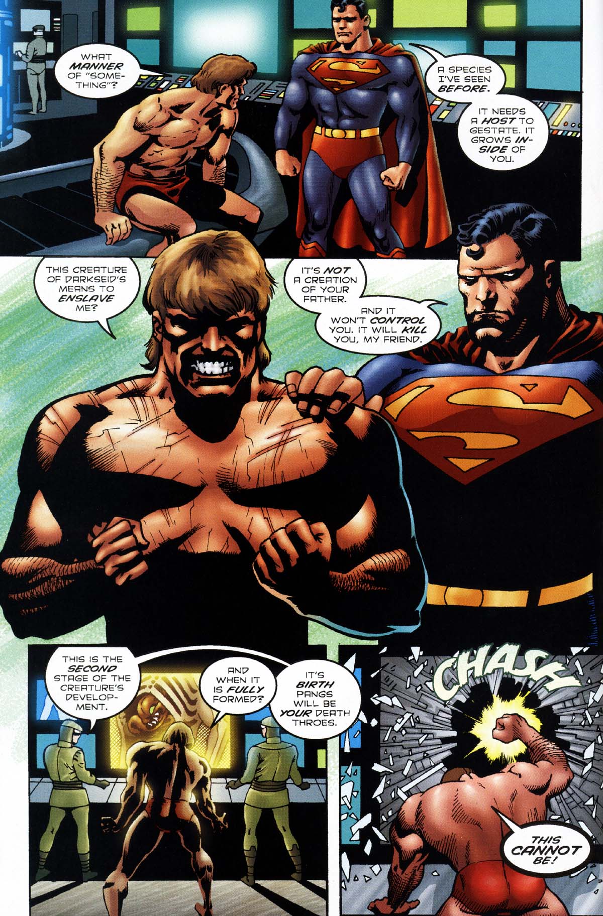 Read online Superman/Aliens 2: God War comic -  Issue #3 - 8