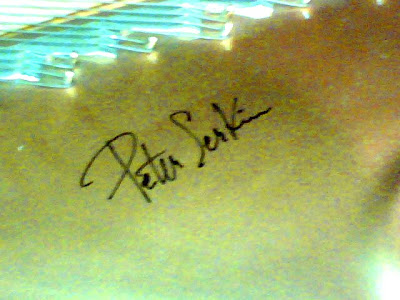 Peter Serkin autograph on frame